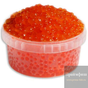 Икра чавычи среднесолёная, 250 гр