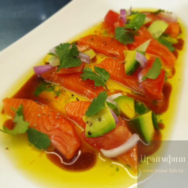 Филе форели слабосолёное на коже, 1 кг