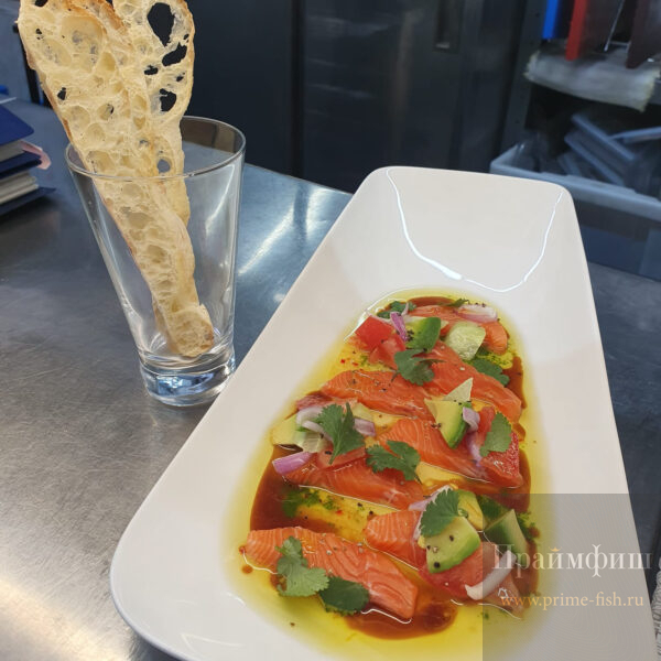 Филе форели слабосолёное на коже, 1 кг