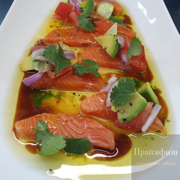 Филе форели слабосолёное на коже, 1 кг