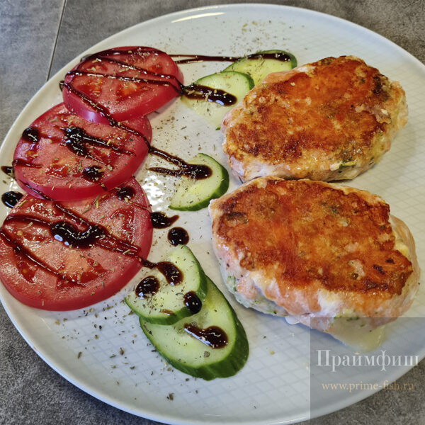 Котлеты из форели с брокколи и сыром, 1кг