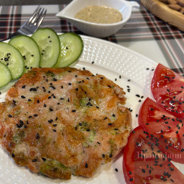 Котлеты из форели с брокколи и сыром, 1кг