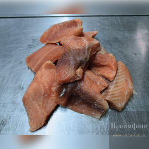 Филе кеты кусочками, без кожи, 1 кг