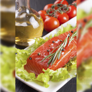 Филе сёмги слабосолёное на коже, 1 кг