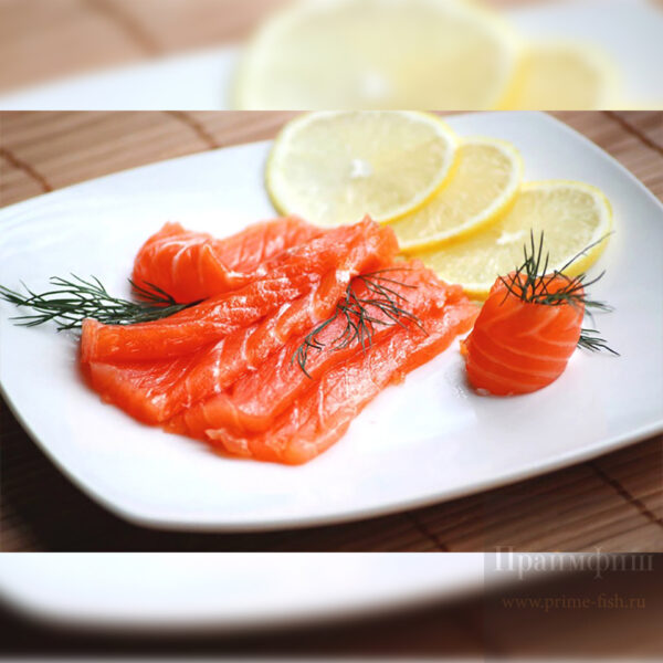 Филе сёмги слабосолёное на коже, 1 кг